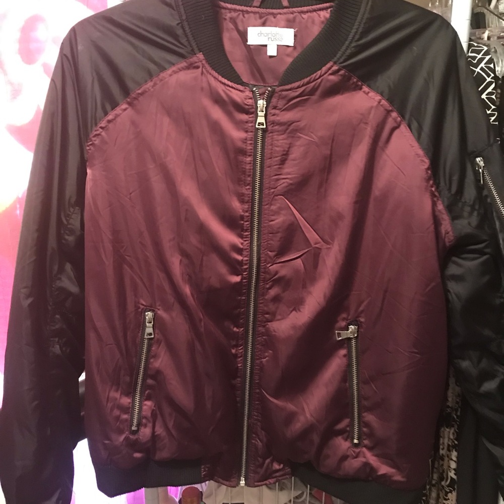 Ladies Charlotte Russe jacket size XL black&purple